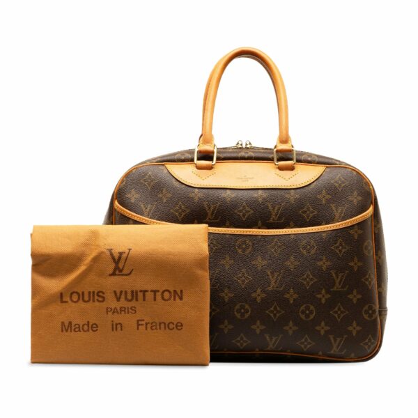 Brown LV Monogram Deauville Handbag - Image 11