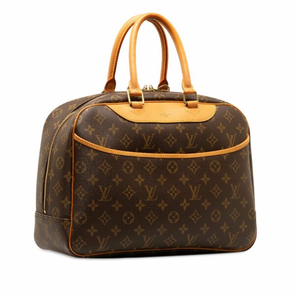 Brown LV Monogram Deauville Handbag - Image 2