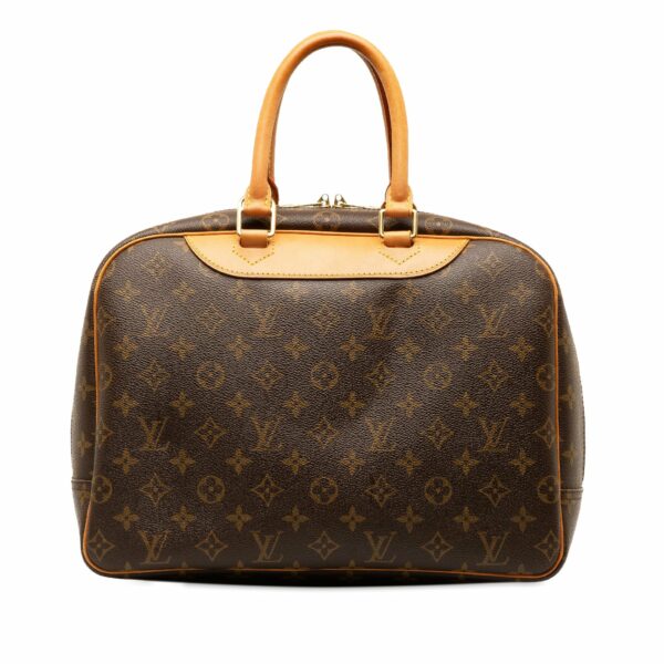 Brown LV Monogram Deauville Handbag - Image 3