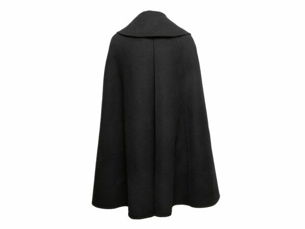 Black LV Wool Cape Size EU 36 - Image 4