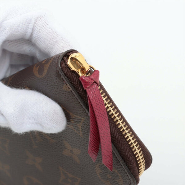 LV Monogram Clemence Long Wallet Fuchsia - Image 11