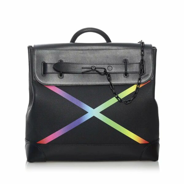 LV Steamer PM Black Rainbow Taiga