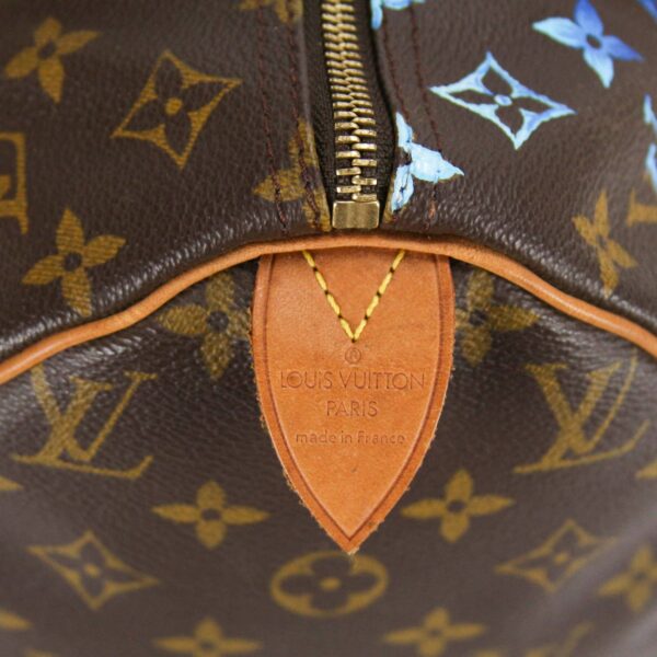 Upcycled LV Speedy 30 Monogram Canvas - Blue Specter - Image 12