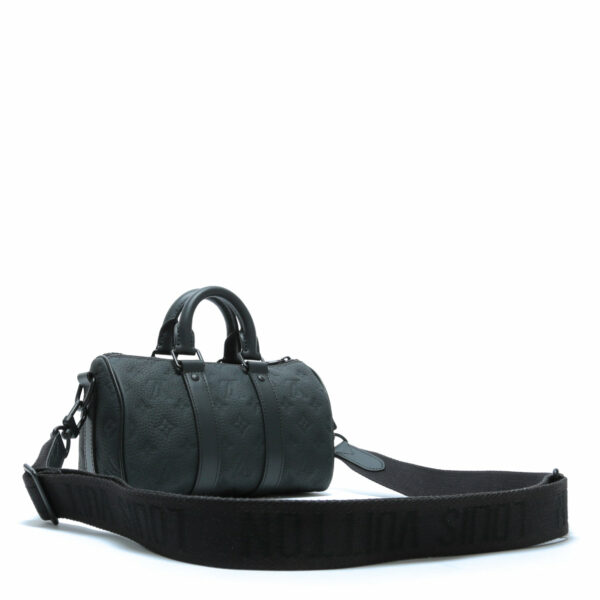 LV Keepall 25 Bandouliere Taurillon Black - Image 3