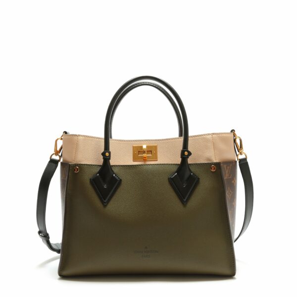 LV On My Side MM Laurel Green/Beige - Image 14