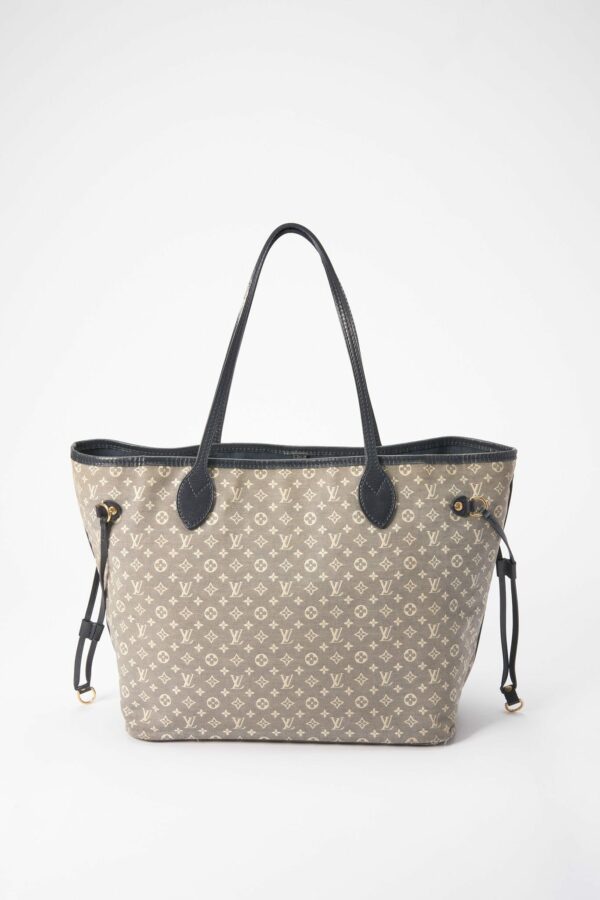 LV Neverfull MM in Navy Blue Monogram Canvas - Image 2