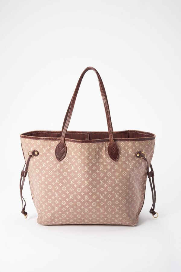 LV Neverfull MM in Burgundy Monogram Canvas - Image 2