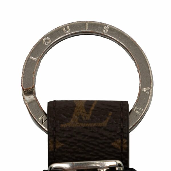 Brown LV Monogram Dragonne Key Chain - Image 4