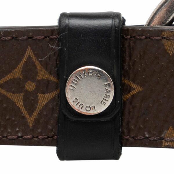 Brown LV Monogram Dragonne Key Chain - Image 5