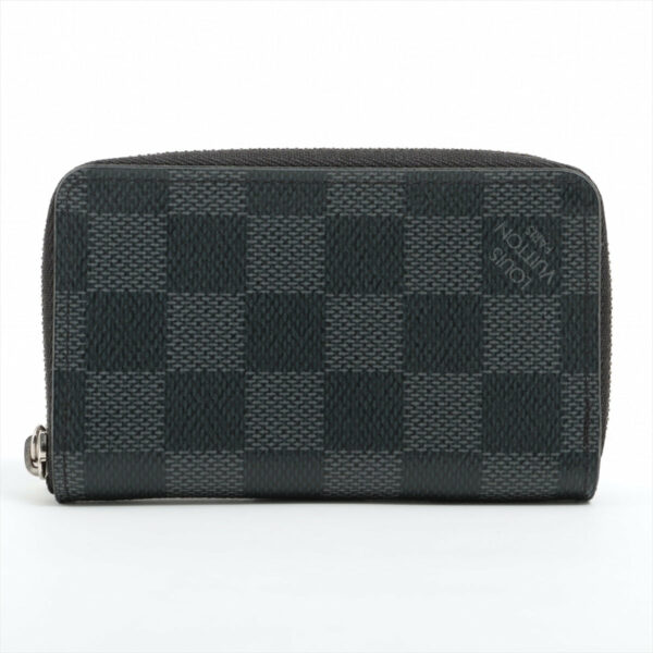 LV Damier Graphite Zippy Coin Purse Black - Image 12