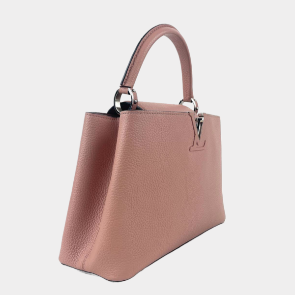 LV Capucines MM Taurillon Leather Pink