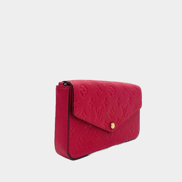 LV Monogram Empreinte Pochette Félicie -Red