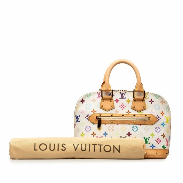 LV Alma PM White Multicolor Monogram Canvas