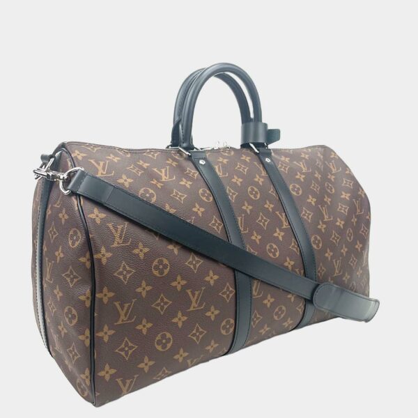 LV Monogram Macassar Keepall Bandoulière 45