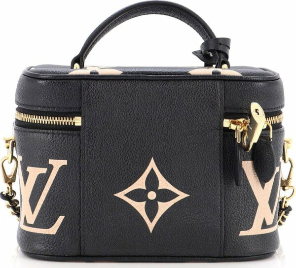 LV Vanity Handbag Bicolor Monogram Empreinte Giant PM - Image 4