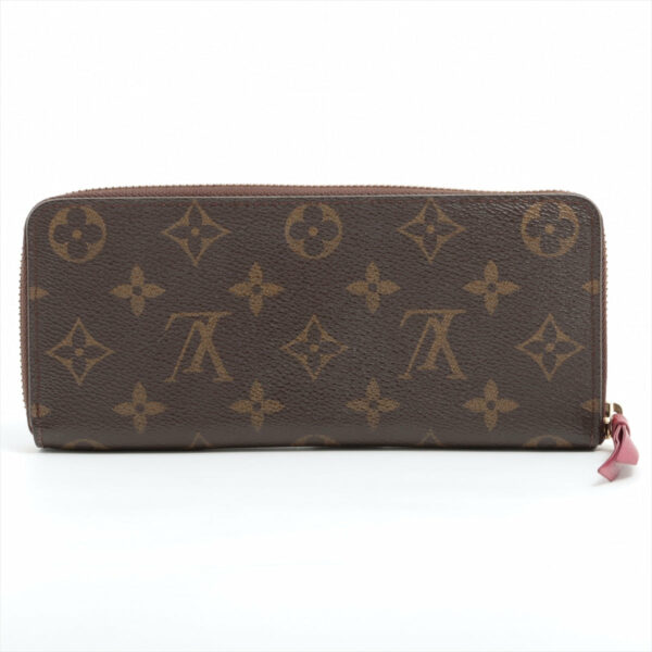 LV Monogram Clemence Long Wallet Fuschia