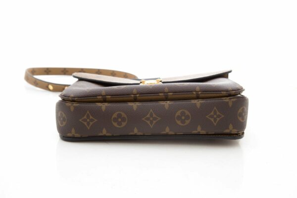 LV Brown Reverse Monogram Pochette Metis Cross-Body - Image 4