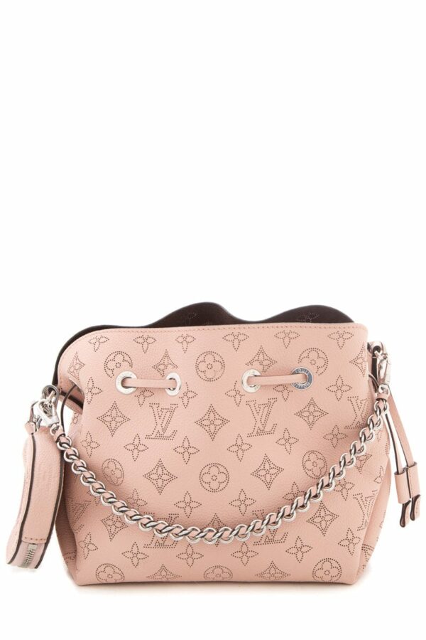 LV Pink Monogram Mahina Bella Bucket Handbag - Image 7