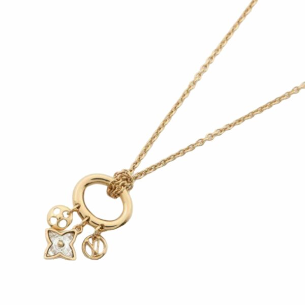 Gold LV My Blooming Strass Necklace