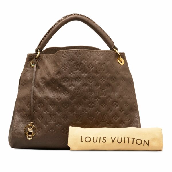 Brown LV Monogram Empreinte Artsy MM Hobo Bag - Image 11