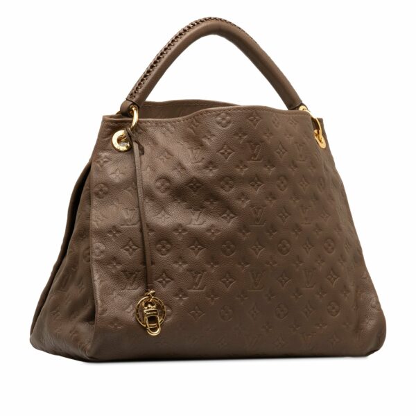 Brown LV Monogram Empreinte Artsy MM Hobo Bag - Image 2