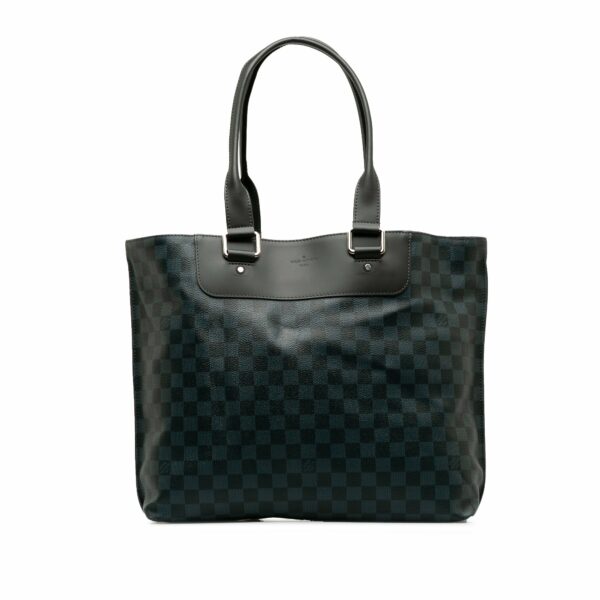 Blue LV Damier Cobalt Cabas Voyage Tote Bag