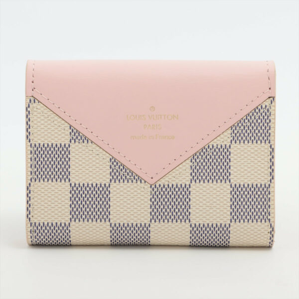 LV Damier Azur Arsene Playing Cards Pouch in Rose Ballerine