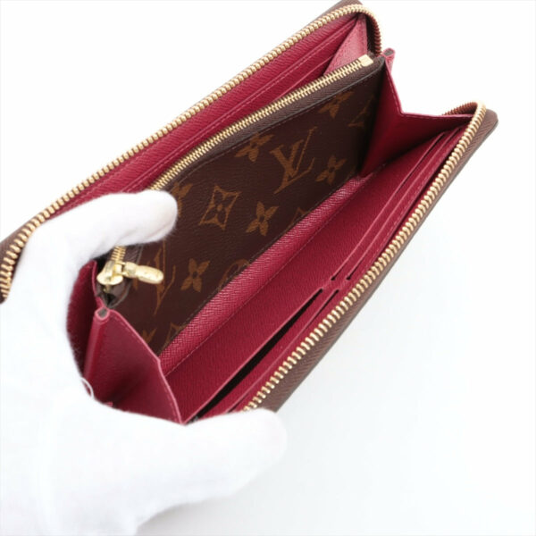 LV Monogram Clemence Long Wallet Fuchsia - Image 3