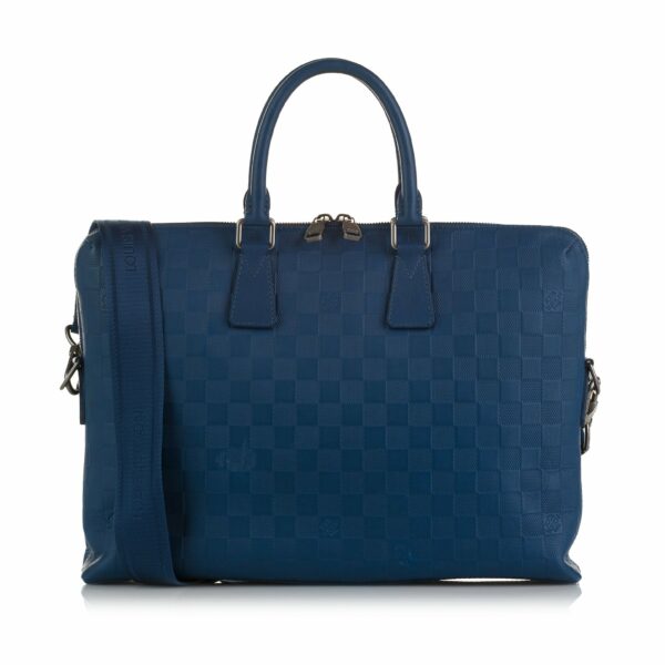 LV Porte-Documents Jour Blue Damier Infini - Image 8