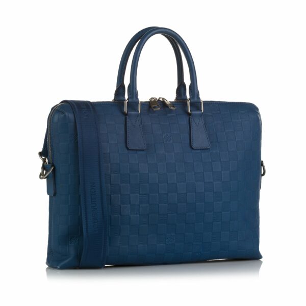 LV Porte-Documents Jour Blue Damier Infini