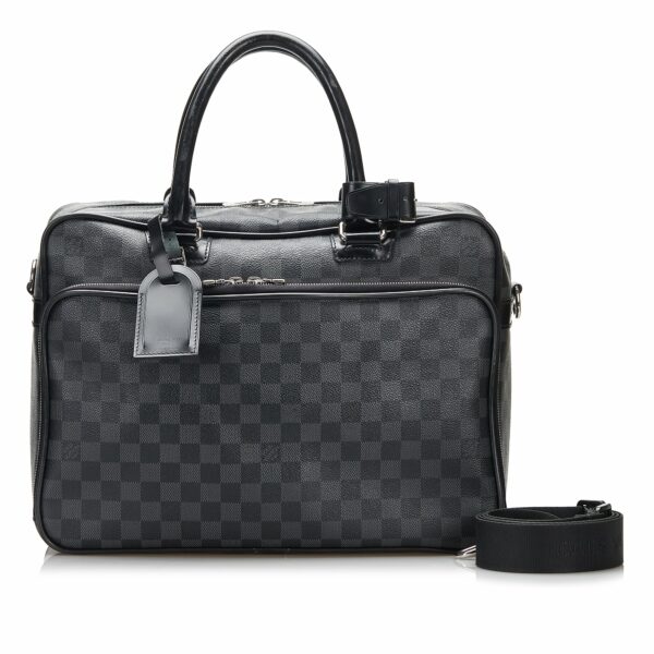 LV Icare Business Bag Blue Damier Graphite Canvas - Image 13