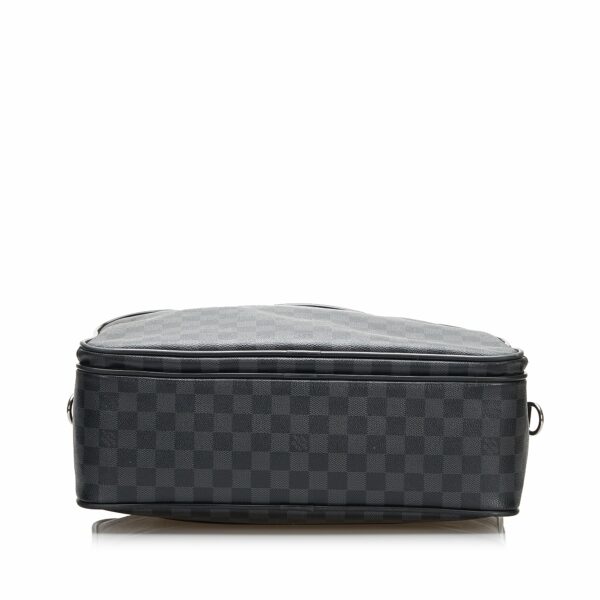 LV Icare Business Bag Blue Damier Graphite Canvas - Image 4