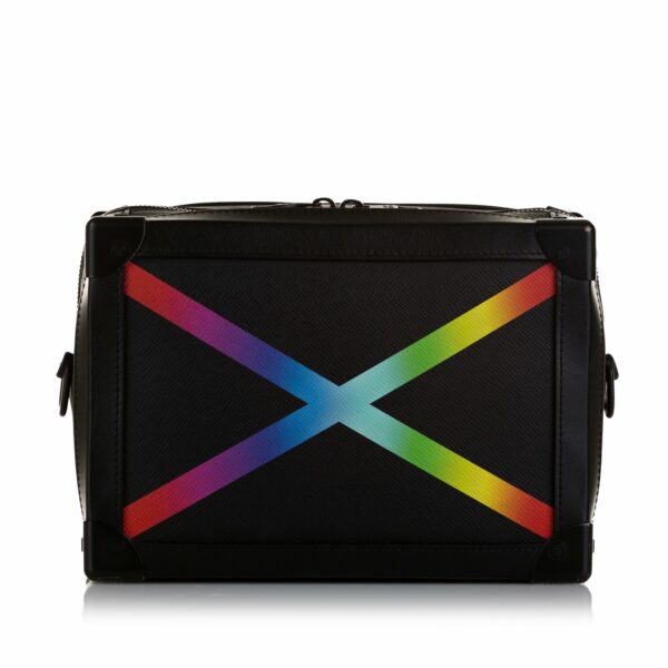 LV Soft Trunk Rainbow Printed Taïga Leather