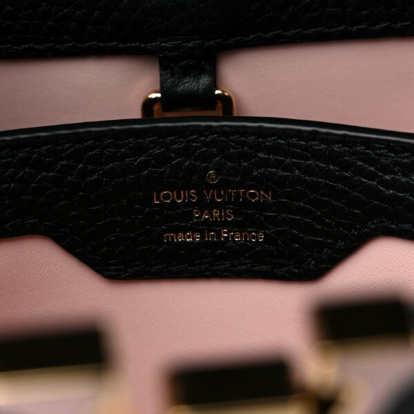 LV Taurillon Enamel Chain Capucines Mini Black Multicolor - Image 5