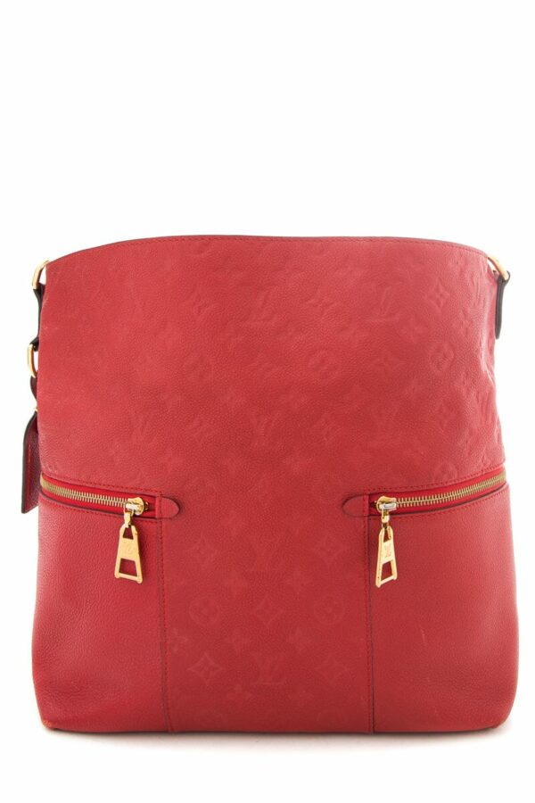 LV Red Monogram Melie Leather Handbag - Image 11