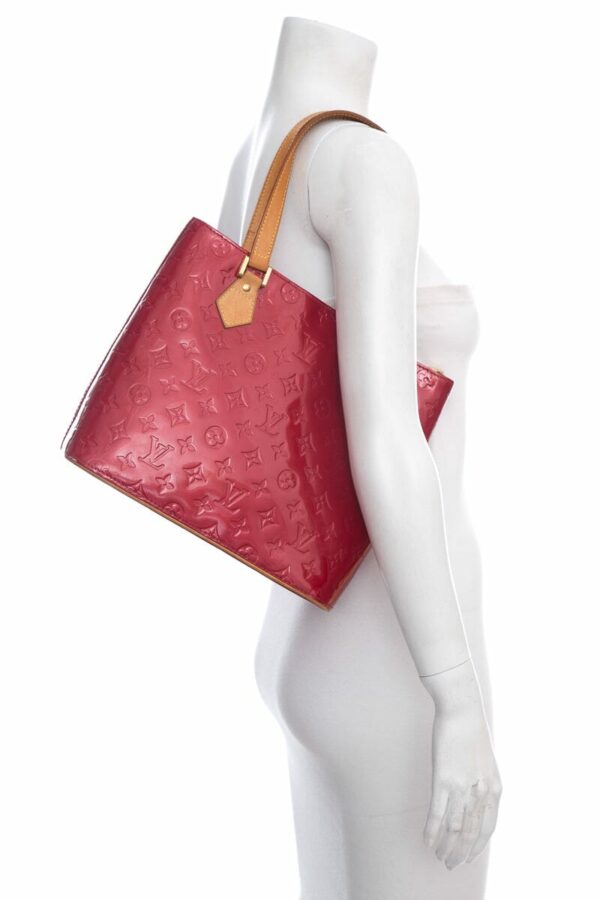 LV Red Monogram Vernis Handbag