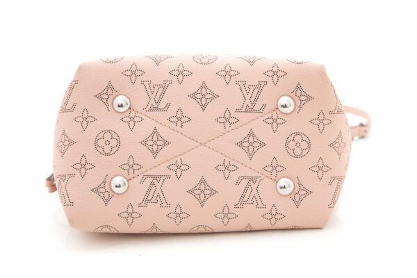 LV Pink Monogram Mahina Bella Bucket Handbag - Image 4