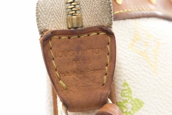 LV Multicolor Monogram White Pochette Handbag - Image 4