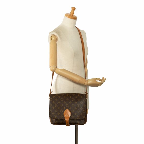 Brown LV Monogram Cartouchiere GM Crossbody Bag - Image 10