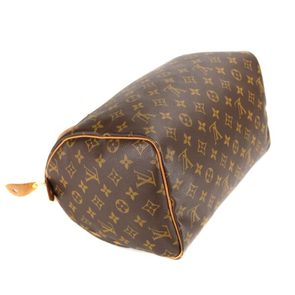 Upcycled LV Speedy 30 Monogram Canvas - Blue Specter - Image 7