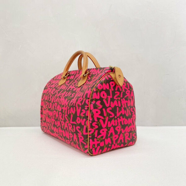 LV Speedy Handbag Limited Edition Monogram Graffiti 30 - Image 3