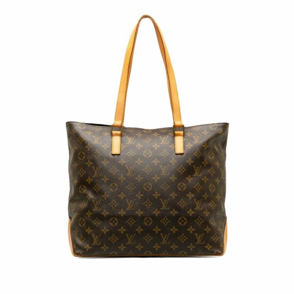 Brown LV Monogram Cabas Alto Tote Bag - Image 3