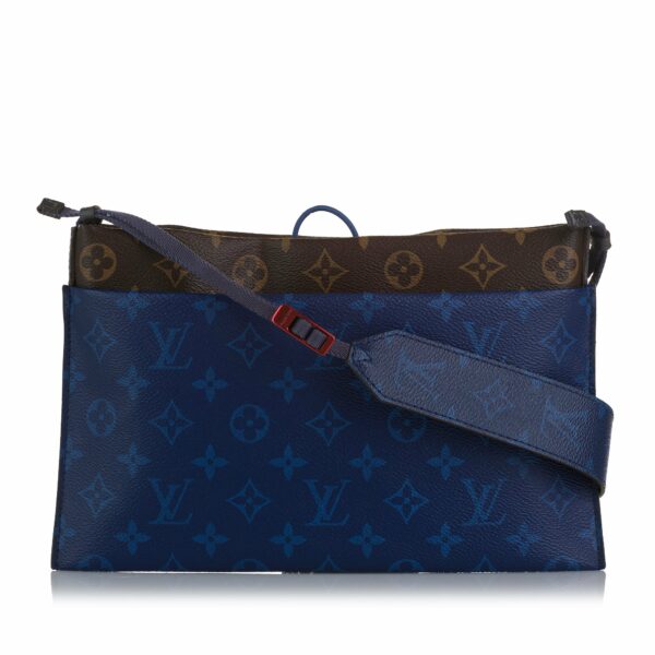 LV Outdoor Pouch Monogram Pacific Canvas - Image 9