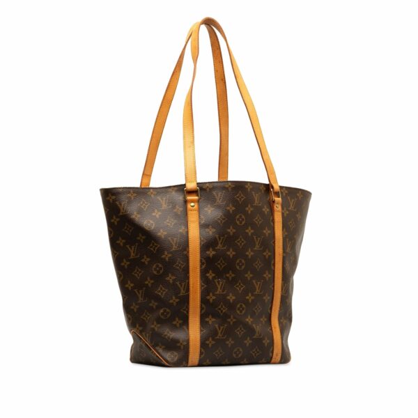 Brown LV Monogram Sac Shopping Tote Bag - Image 2