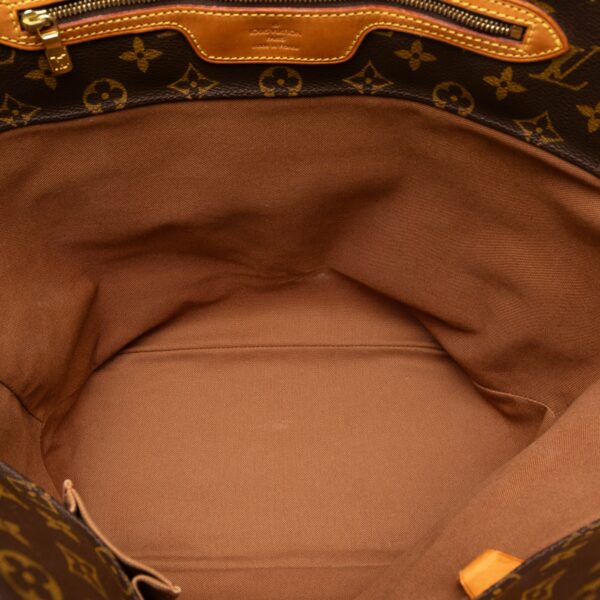 Brown LV Monogram Sac Shopping Tote Bag - Image 5