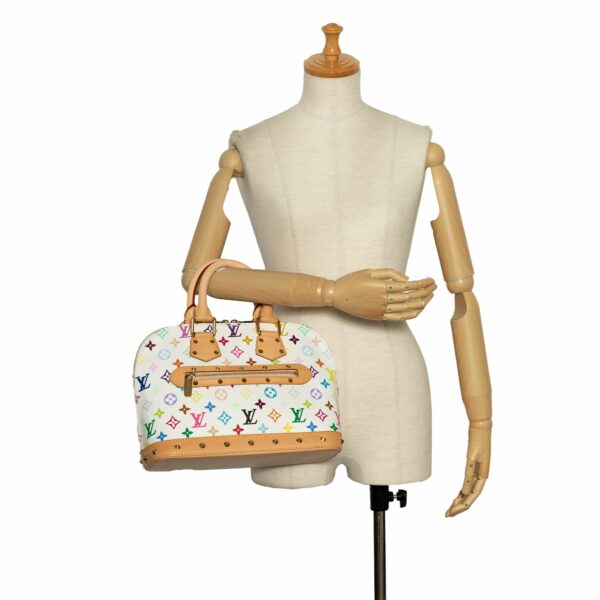 LV Alma PM White Multicolor Monogram Canvas - Image 2