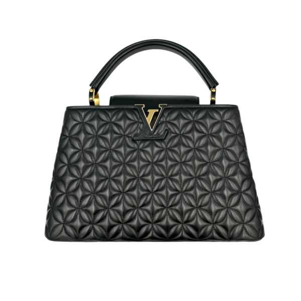 LV Capucines mm Blue Taurillon Silver - Image 2