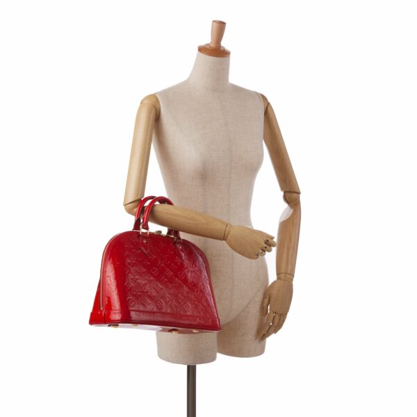 LV Alma PM Red Vernis - Image 7