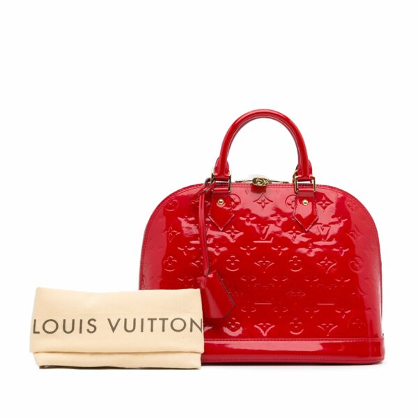 LV Alma PM Red Vernis - Image 14