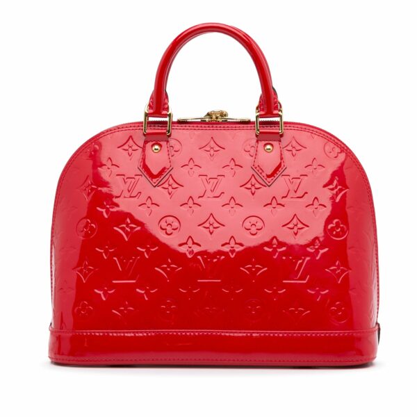 LV Alma PM Red Vernis - Image 5